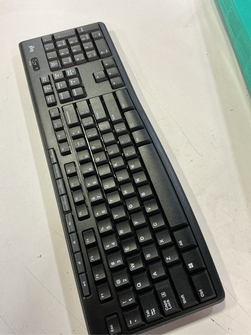 Condition photo showing As Is for (incomplete)logitech mk270 wireless keyboard and mouse combo for windows, 2.4 ghz, 8 multimedia keys, pc, laptop, wireless keyboard compact mouse combo - black black 1 pack combo