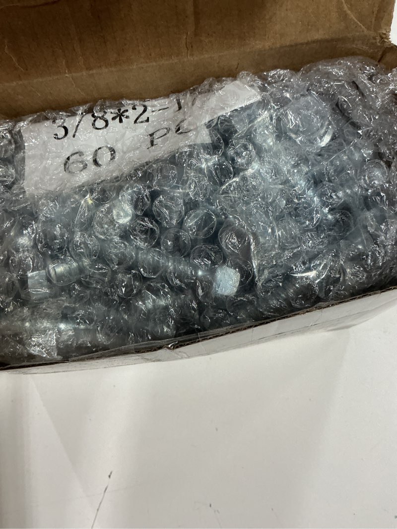 Condition photo showing New/Like New for Tandefio 60 Pack 3/8" x 2"-1/2" Concrete Screw Anchor Galvanized Large Diameter Heavy Duty Plated Co