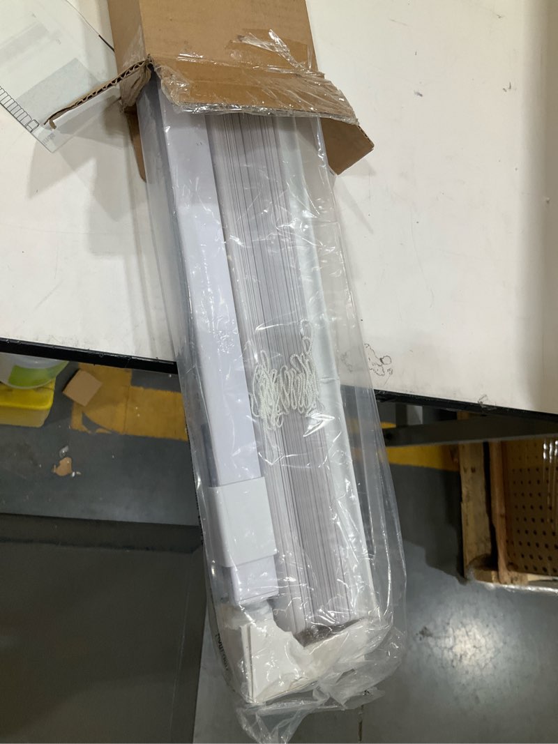Condition photo showing Good Condition for lazblinds no tools no drill 1" vinyl mini blinds, cordless blinds for windows, light filtering horizontal window blinds & shades, 36" w x 64" h, white cordless-white 36" w x 64" h