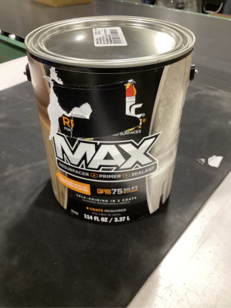 Condition photo showing Good Condition for rescue it max 1 gal. base 2 resurfacer with primer and sealant