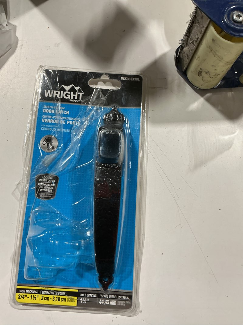 Condition photo showing Good Condition for wright products hammered black lockable screen/storm door replacement handleset