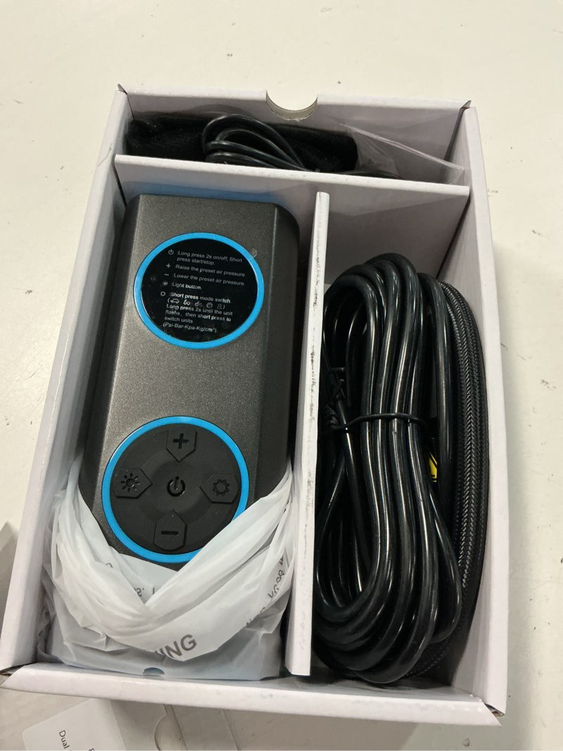 Condition photo showing Good Condition for avapow t09 dual power portable tire inflator, 150 psi cordless air compressor with digital gauge and auto shut-off for cars, bikes and motorcycles