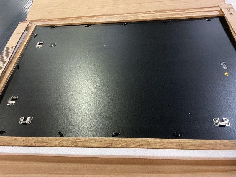 Condition photo showing Good Condition for americanflat 20x30 poster frame with polished plexiglass - wide picture frames made of engineered wood for vertical or horizontal wall display - epic collection - pine pine 20x30