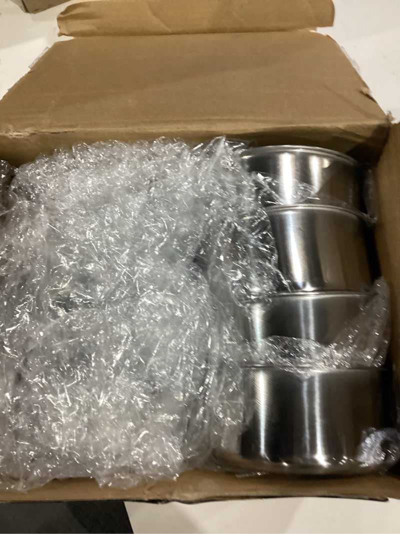 Condition photo showing Good Condition for 16Pack 9 oz Stainless Steel Container Stainless Steel Snack Containers with Lids Metal Food Storage Containers Leak Proof Metal Lunch Box