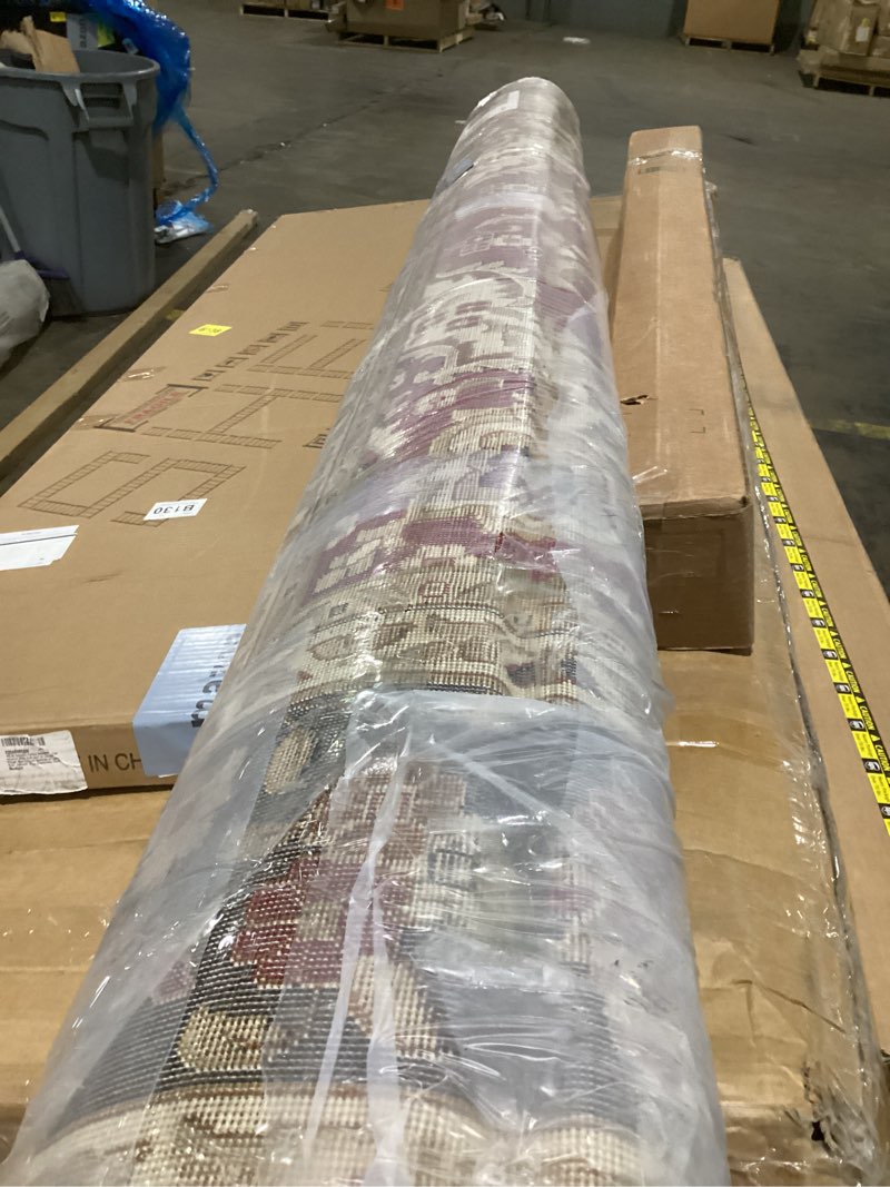 Well Woven Barclay Collection Medallion Kashan Red 8x10 Area Rug - for Living Room, Bedroom, and Din