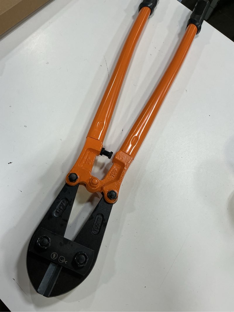 Condition photo showing Good Condition for kseibi 141585 heavy-duty medium size bolt cutter 24" for cutting fence, steel wire, chain, screws, rivet, and medium padlock, with soft grip rubber ergonomic handle cutters 24 inch-600mm