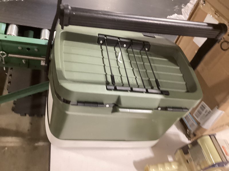 Condition photo showing As Is for stanley adventure outdoor cooler | heavy duty outdoor camping cooler with easy carry handle | bpa-free dried pine 16 quarts (no wheels)