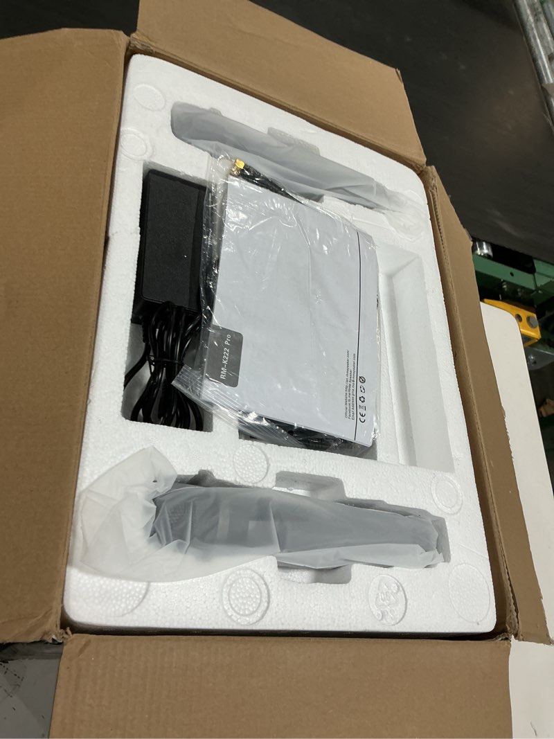 Condition photo showing Good Condition for RHM K222 Karaoke Machine, Connect to TV via Optical or Bluetooth, with Powerful Sound, Deep Bass, 2 UHF Wireless Mics & 5 Music Modes, Support AUX/USB/PC, Wooden Karaoke Speaker for Home Party White