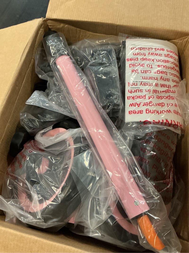 Condition photo showing New/Like New for newyoo toddler tricycle,toddler bike,birthday gifts and toys for 1-3 year old boys and girls, trike with push handle, backrest and safety belt, balance bike, tr007, pink