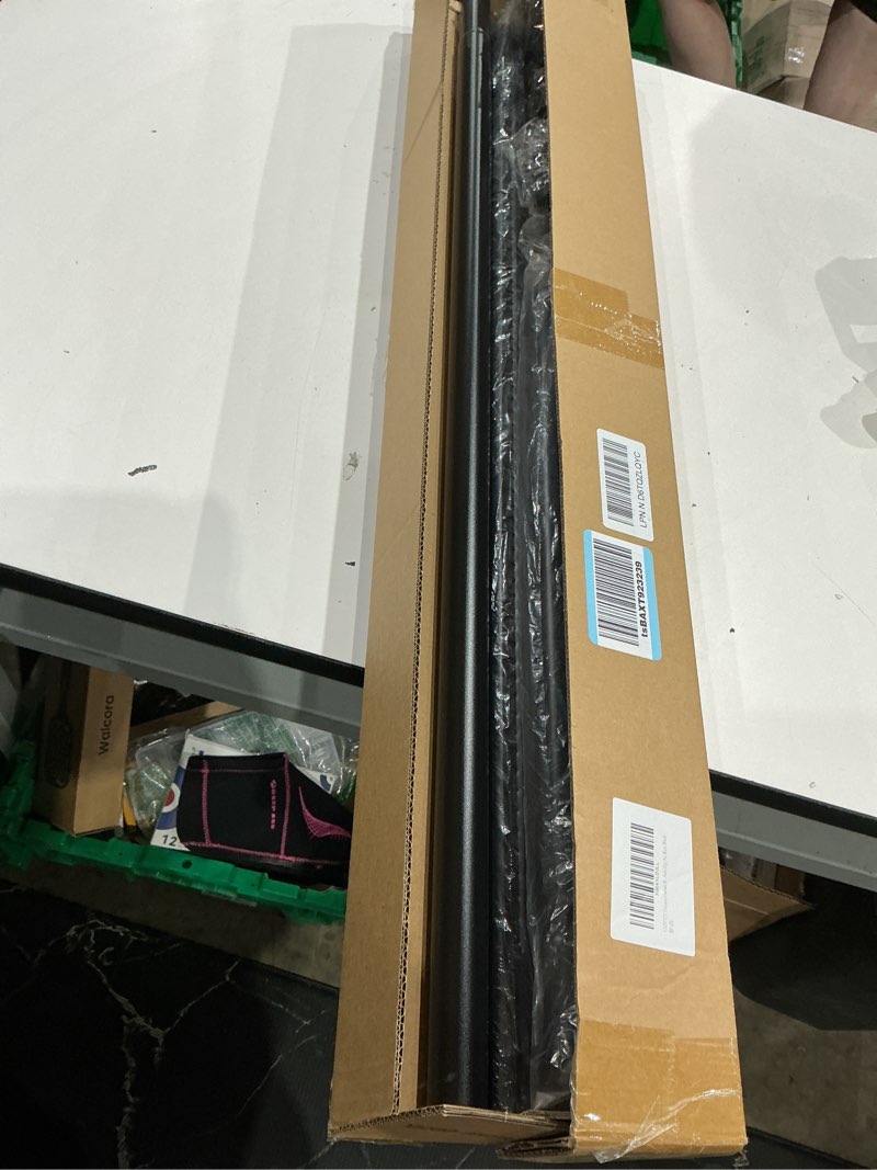 Condition photo showing Good Condition for fadoty tension curtain rods no drilling, extra long tension rod 41-139 inch, heavy duty shower curtain rod for outdoor patio bathroom windows room divider, adjustable, anti-slip, no rust, black black 41-139inch