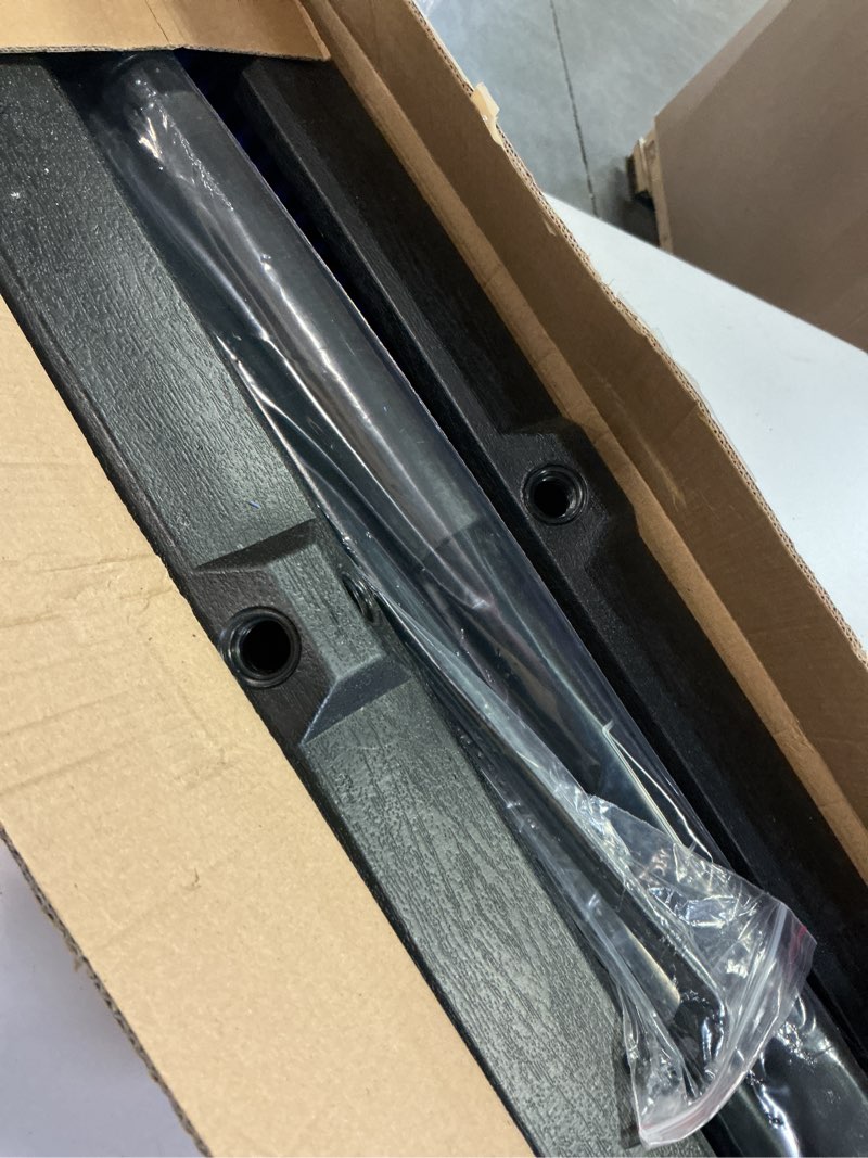 Condition photo showing Good Condition for 24 inches push broom outdoor for deck driveway garage yard patio concrete floor cleaning-blue 24 inches heavy duty