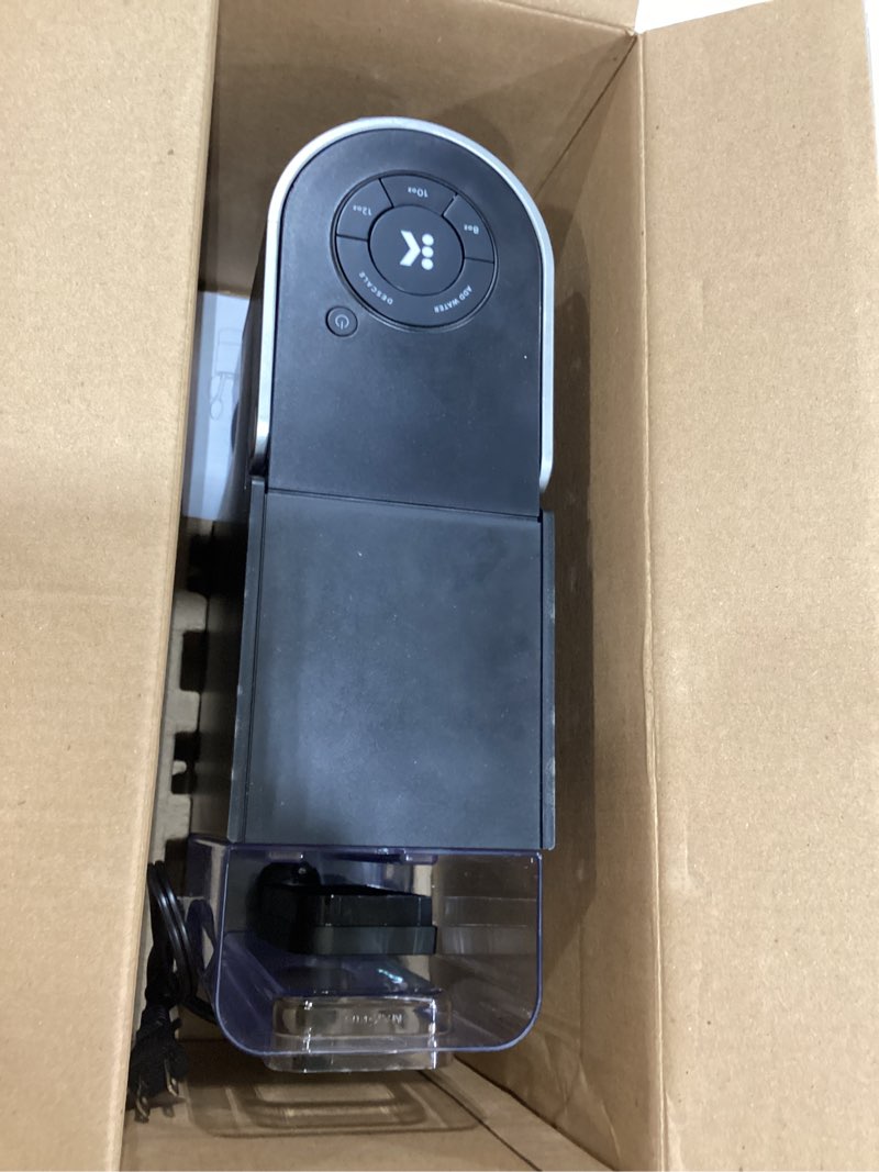 Condition photo showing As Is for keurig k-slim single serve k-cup pod coffee maker, multistream technology, 3 brew sizes, slim and sleek design, 46oz removable reservoir, black