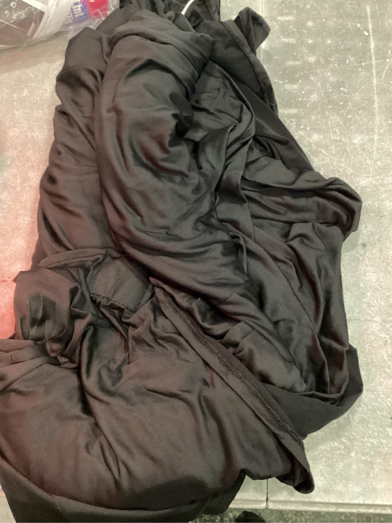 Condition photo showing As Is for moosfor spandex cocktail table covers 4 pack, elastic fitted stretch table cloth, round high top tablecloths for bar, party, pub, wedding & banquet (black, 32x43 inch) black 32" x 43" - 4 pack