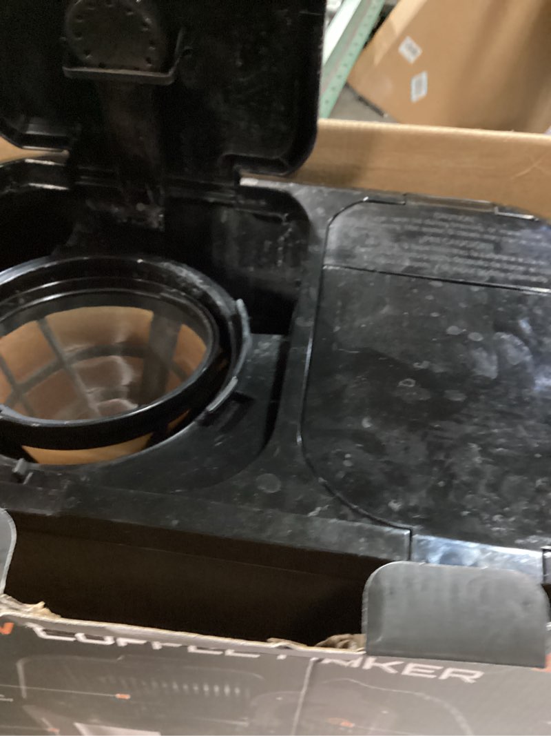 Condition photo showing As Is for AIRMSEN 12-Cup Programmable Dual Coffee Maker – Single Serve Machine for K-Cup Pods & Ground, 1000W Fast Brew, Delay Start, 2H Keep Warm, Touchscreen, 60oz Tank, Glass Carafe – Home & Office