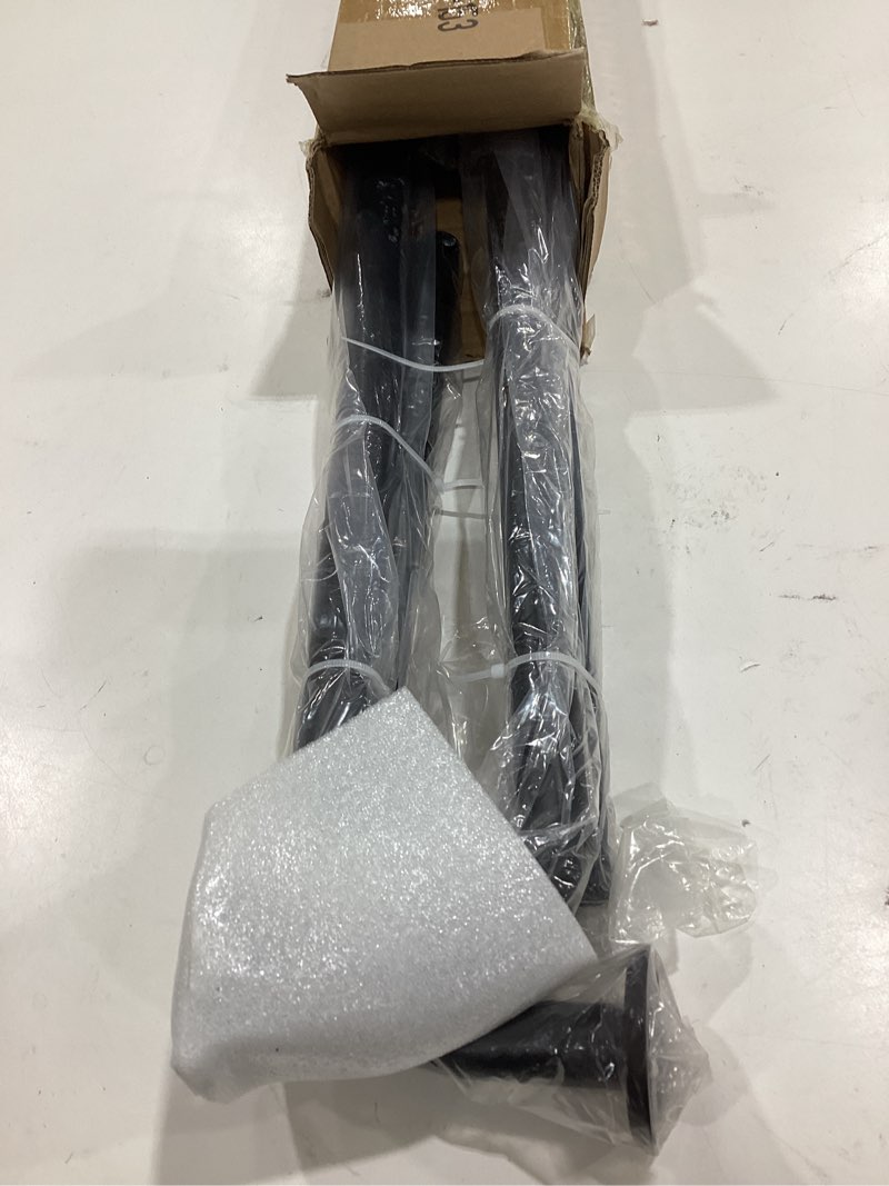 Condition photo showing Good Condition for wrap around curtain rods 2 pack for 28 to 48 inches windows, 1" heavy duty room darkening drapery rod with sturdy aluminum base, wall mounted ceiling mounted curved curtains rod, matte black matte black for 24"-48" windows