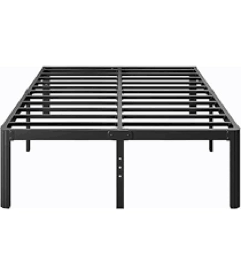 hazena 18 inch high metal bed frame queen size no box spring needed, platform queen bed frame, preve
