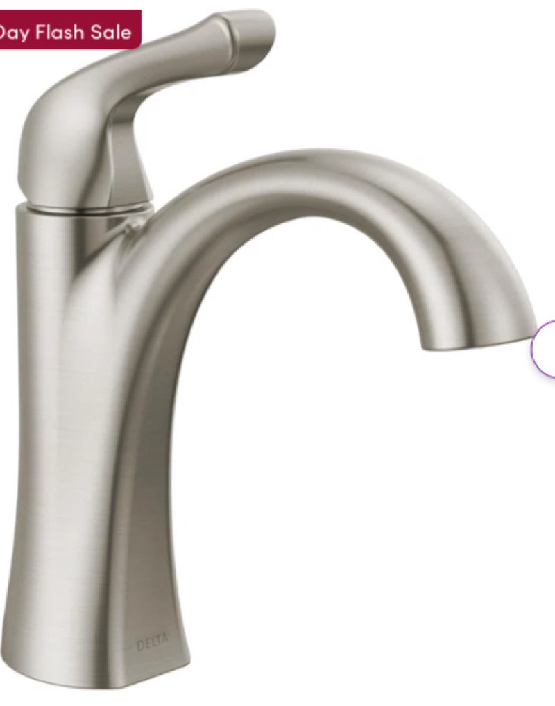 15840LF-SP Arvo Single Hole Bathroom Faucet with Drain Assembly, Single Handle Bathroom Sink Faucet