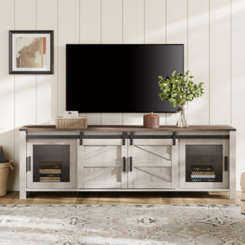 Vita TV Stand for TVS Up to 75" Loon Peak Color beige 