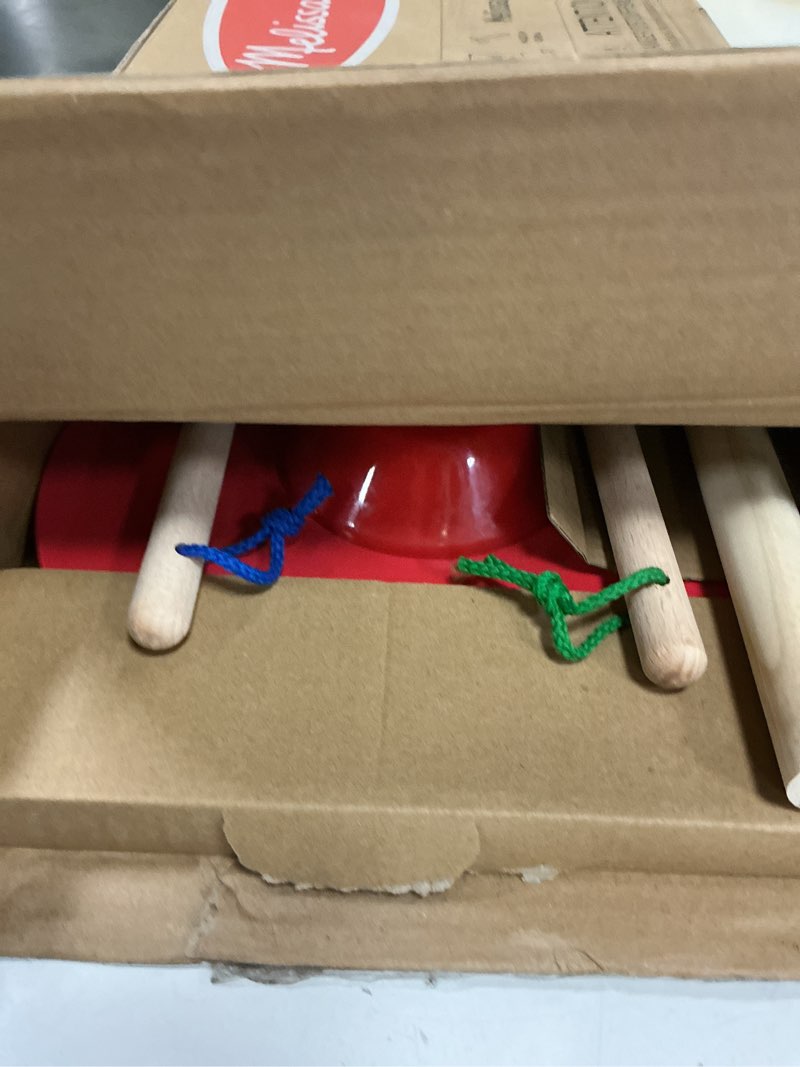 Condition photo showing Good Condition for Melissa & Doug Dust Sweep Mop 6-Piece Pretend Play Set, Toddler Toy Cleaning, Pretend Play Home Cleaning, Kids Broom and Mop Set for Ages 3+ Dust! Sweep! Mop!