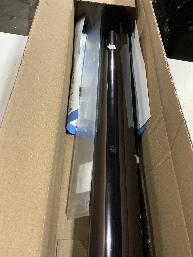 Condition photo showing Good Condition for hidbea one way window film, daytime privacy sun blocking reflective window film no glue static cling heat control window tinting film for home and office, black silver, 29.5 x 78.7 inch silver black 29.5 x 78.7 inch