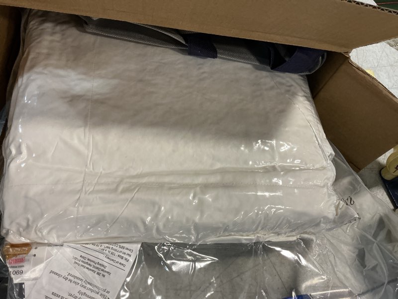 Condition photo showing New/Like New for globon summer down comforter king size, extra lightweight blanket/duvet insert for hot sleepers, noiseless & extra soft,106x90 inches,white white-extra lightweight king106*90in
