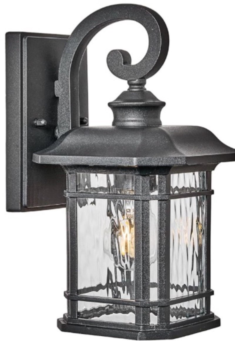 NAXTTII Matte Black Outdoor Wall Lights 16.7 Inch Height Waterproof Outdoor Wall Sconce Exterior Wal