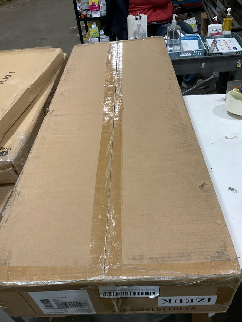 Condition photo showing As Is for IZEUK 4-Tier Adjustable Heavy Duty Metal Wire Shelving Unit, Wide Storage Rack Organizer for Garage, Kitchen, Office, Dorm, Warehouse (Silver, 15.8" D x 45.8" W x 59.4" H, 1400 lbs Capacity) 4 Tier,15.8" D x 45.8" W x 59.4" H Chrome