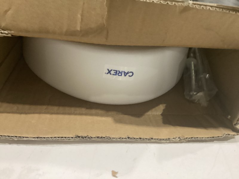 Condition photo showing Good Condition for carex toilet seat riser  elongated raised toilet seat adds 3.5 inches to toilet height  for assistance bending or sitting  300 pound weight capacity toilet riser