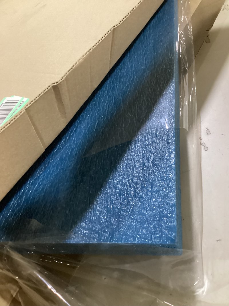 Condition photo showing Good Condition for large 2 piece 1.5in thick cushion insert kit for immediate lasting support of 1 saggy seat. two13x17in pieces of military grade foam adds thickness, delays replacing sofa 1 26x17x1.5