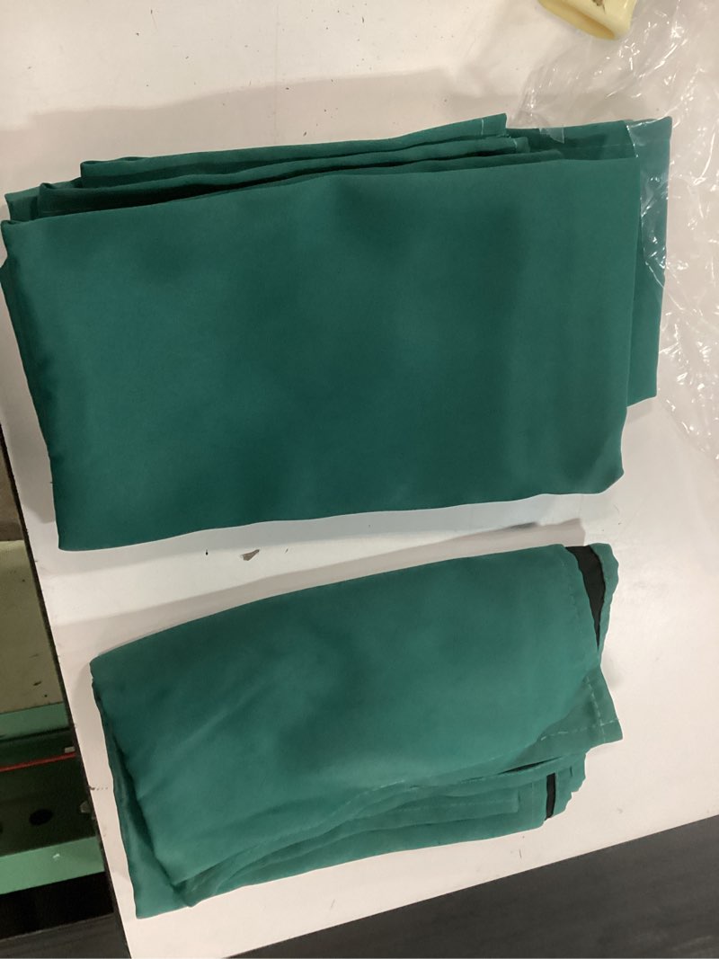 Condition photo showing Good Condition for ryb home 100% blackout short curtains for small window, thermal insulated noise reducing back tab curtains for nursery bathroom basement, 42 inches wide by 54 inches long, dark green 100% blackout - dark green 42"w x 54"l (pack of 2)