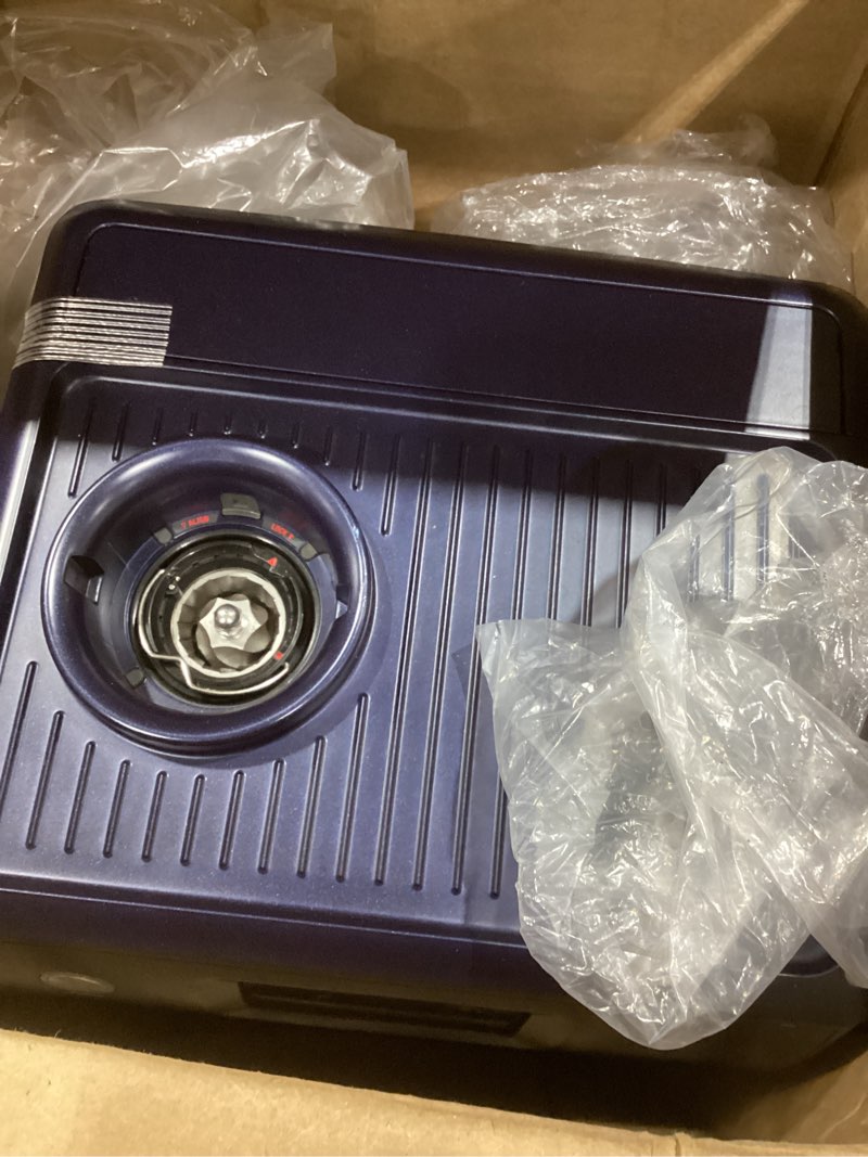 Condition photo showing As Is for breville barista touch espresso machine, damson blue