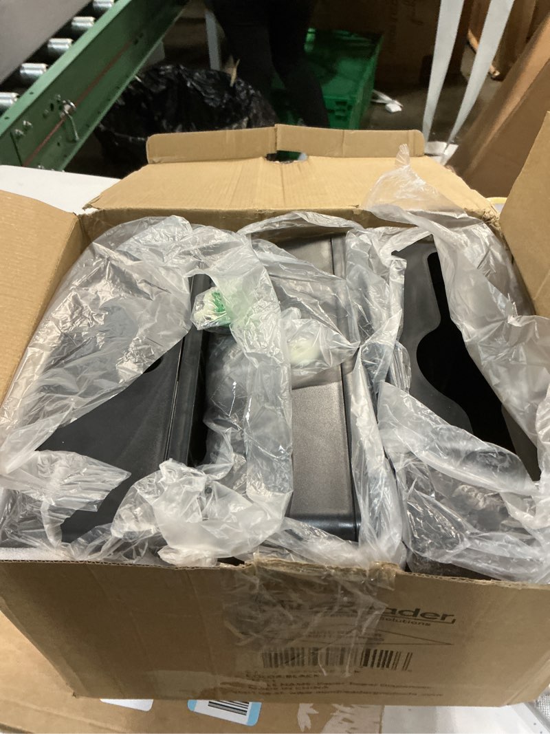 Condition photo showing Good Condition for Mind Reader Paper Towel Dispenser, Paper Towel Holder, Wall Mount, Restroom, 10.25"L x 3.75"W x 8"H, Set of 3, Black