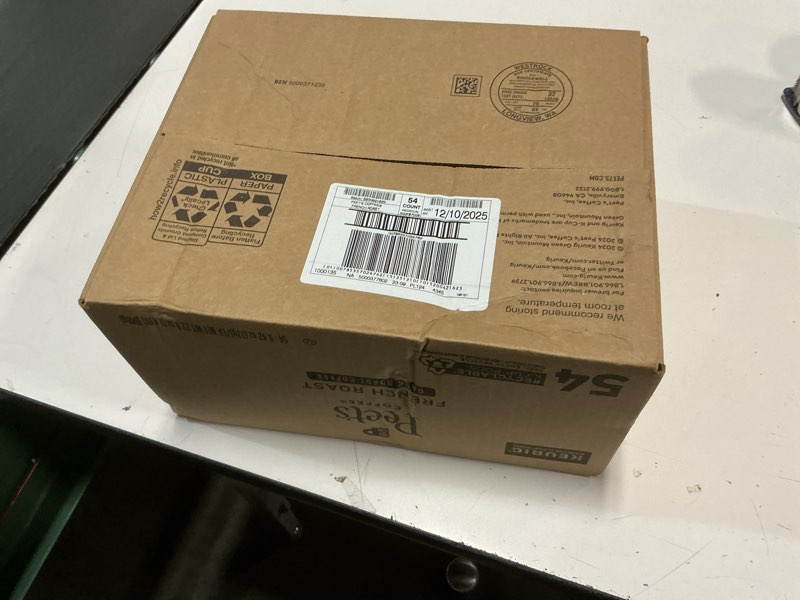 Condition photo showing New/Like New for (Best by:12/10/2025)Peet's Coffee, Dark Roast K-Cup Pods for Keurig Brewers - French Roast 54 Count (1 Box of 54) Packaging May Vary (B06VWK65H8)