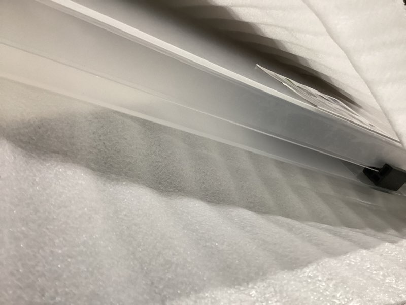 Condition photo showing New/Like New for clear golf cart windshield 3/16" (5mm) thicken for 1982-2000 club car ds, 39.76" w ×34.64" h, fits 1"×1" struts upper and down straight rail foldable window (not fit top tapered rail style) transparent