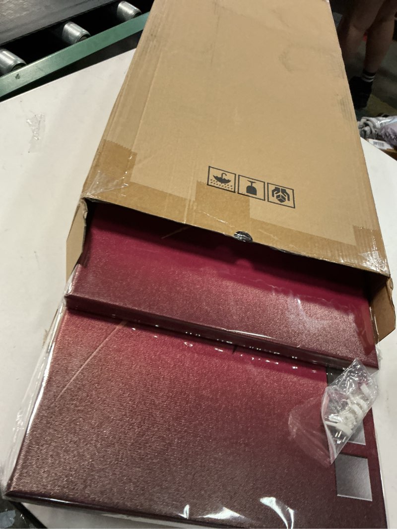 Condition photo showing Good Condition for abstract canvas prints wall art burgundy elegance picture contemporary 5 piece painting home decor framed giclee artwork decoration for bedroom (cl06, large w60” x h30”) large w60”x h30” cl06
