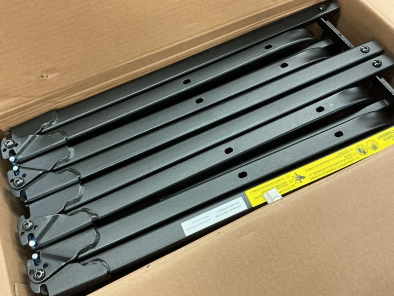 Condition photo showing Good Condition for mainstays 14" high quad fold steel platform bed frame, queen