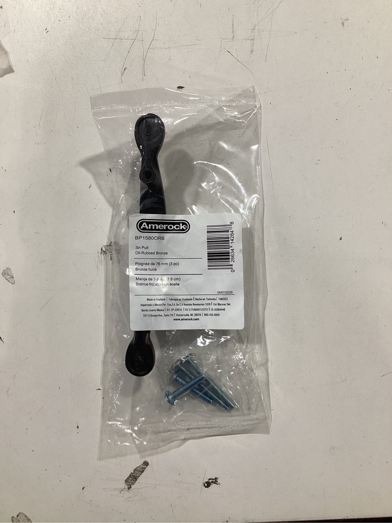 Condition photo showing New/Like New for amerock natures splendor inspirations cabinet pull 3 in. oil-rubbed bronze 1 pk