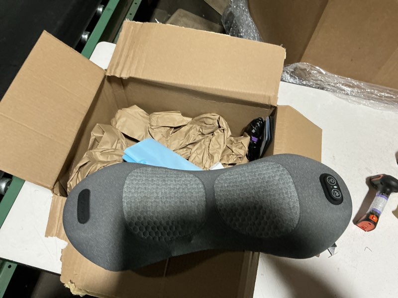 Condition photo showing Good Condition for 3 in 1 back massager, triple fusion back massager for sciatica, with electric traction lifting & heat compress, all-round support, relieve neck/shoulder discomfort (gray)
