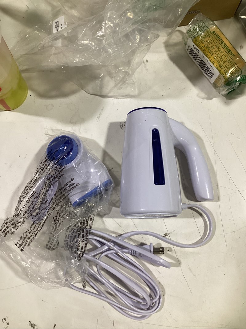 Condition photo showing Good Condition for oghom steamer for clothes, handheld clothing steamer for garment, 240ml big capacity 700w portable travel steam iron (blue)