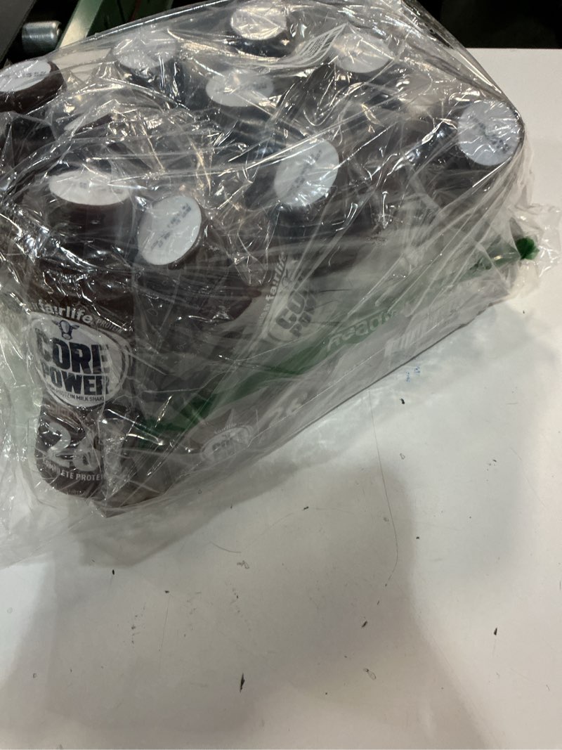 Condition photo showing New/Like New for (BB:JAN/24/2026)Core Power Protein Shake, Chocolate, 26g Bottle, 14oz, 12 Pack Chocolate 14 Fl Oz (Pack of 12)
