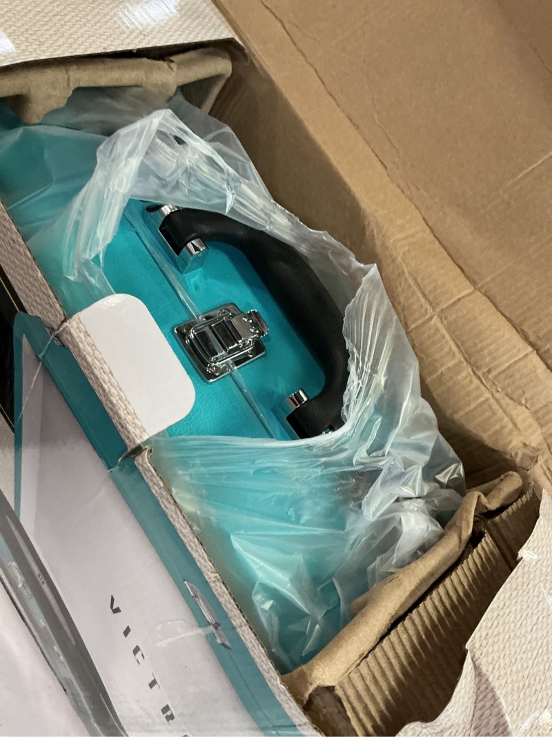 Condition photo showing Good Condition for victrola journey ii (2025 model) – bluetooth suitcase record player – built-in stereo speakers with enhanced bass, 3-speed turntable, bluetooth input and output, rca & headphone outputs (blue)