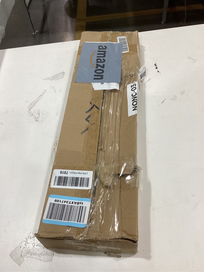 Condition photo showing As Is for 2-Pack Acrylic Magazine Holder Vinyl Records Holder, Display Floating Bookshelves Wall Mounted, Nursery Book Shelves Wall Decor Hanging Magazine Holder for Waiting Room, Living Room, Office 24 Inch-2Pack