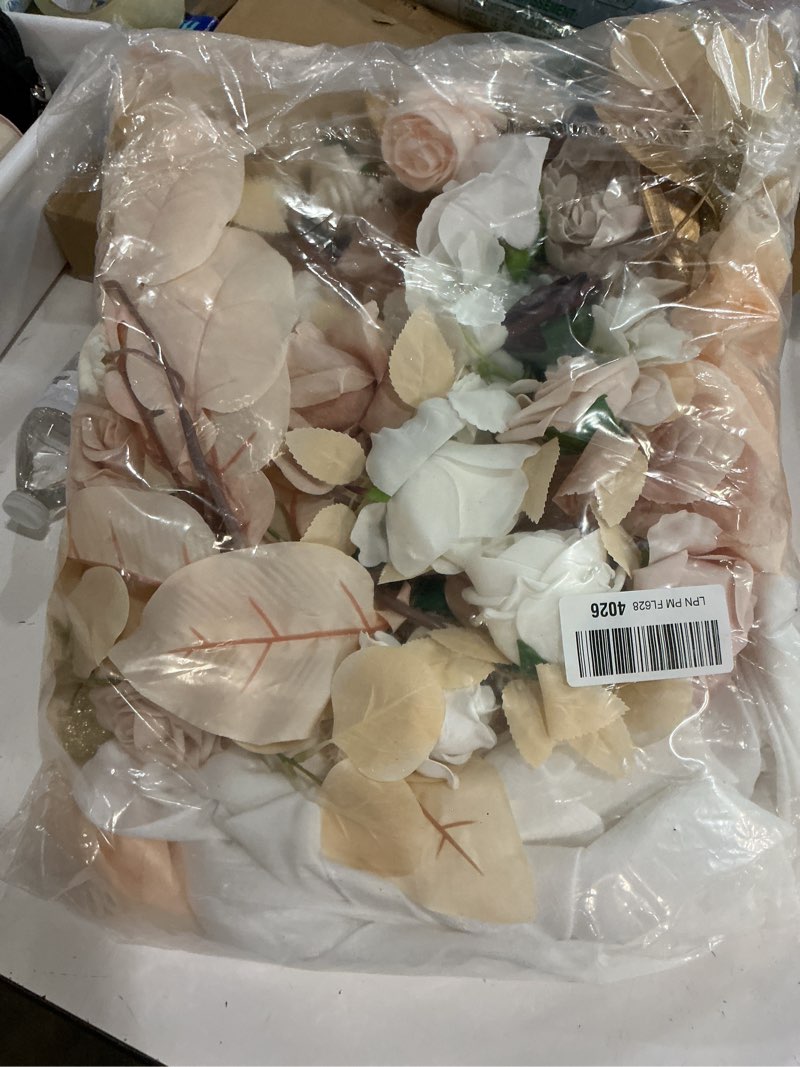 Condition photo showing Good Condition for 10x10ft champagne tulle backdrop curtain with string lights, wrinkle-free sheer wedding backdrop for birthday parties, baby shower, bridal shower, photo shoots and home decorations, champagne