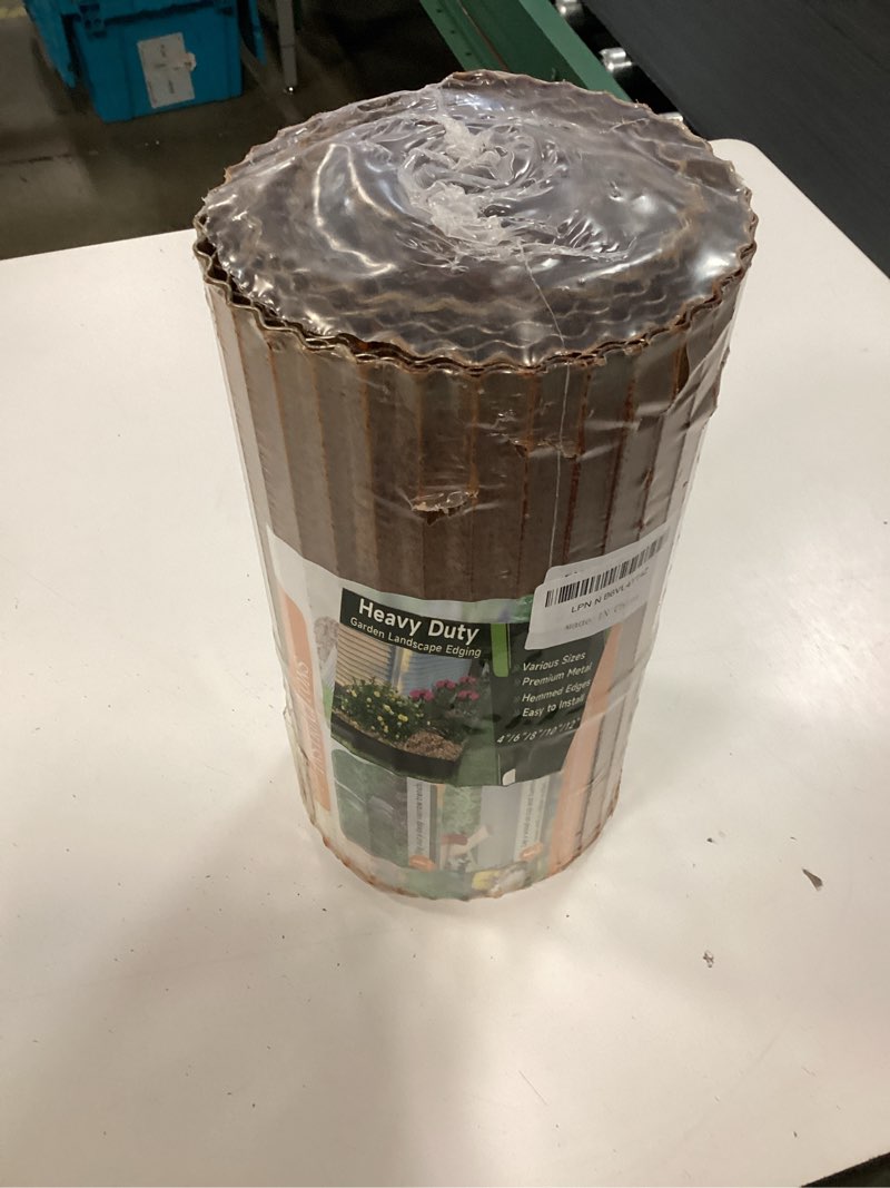 Condition photo showing New/Like New for corrugated garden edging, 12"×20ft pre-rusted landscape edging & lawn edging border, metal garden border for flower beds, garden?lawn?raised beds & tree surrounds pre-rusted 12"×20ft