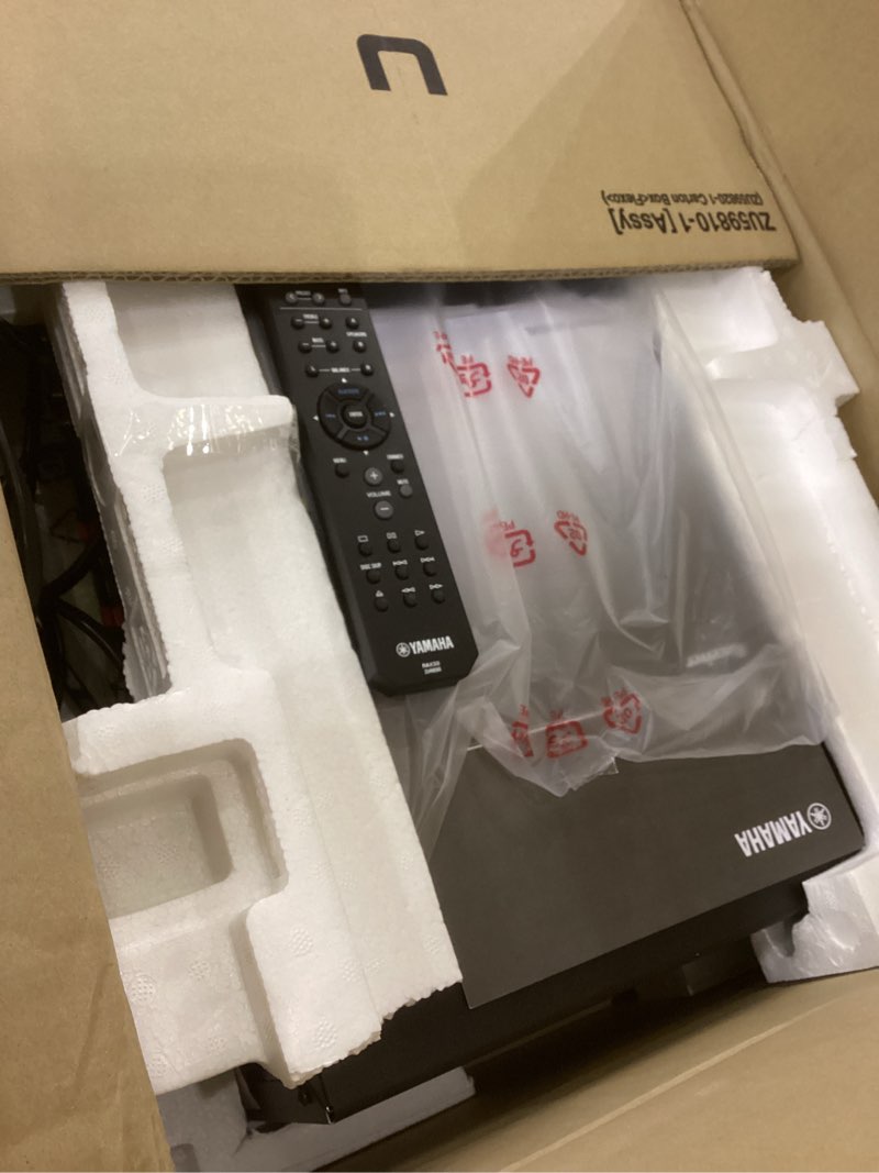 Condition photo showing As Is for YAMAHA R-S202BL Stereo Receiver R-S202BL receiver only