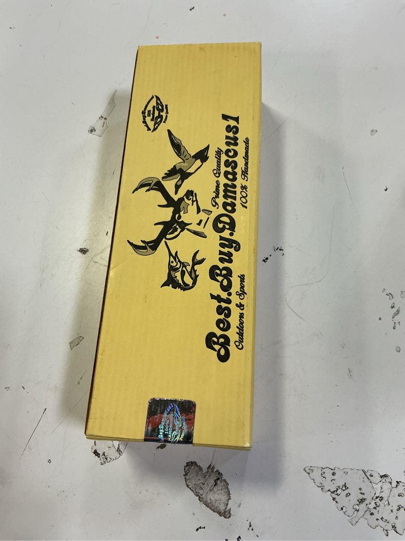 Condition photo showing New/Like New for Best.Buy.Damascus1 Camel Bone 8.2'' Fixed Blade Custom Handmade Damascus Steel Hunting Knife Prime Quality