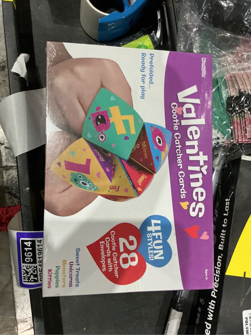 Condition photo showing New/Like New for kangaroo 28 pack cootie catcher cards for valentines - classroom valentines cooties game for kids - valentines day cards for kids school - valentine party favors bulk for boys and girls