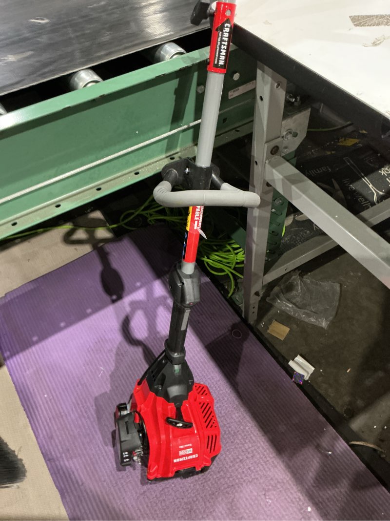 Condition photo showing As Is for craftsman ws2200 25-cc 2-cycle 17-in straight shaft attachment capable gas string trimmer