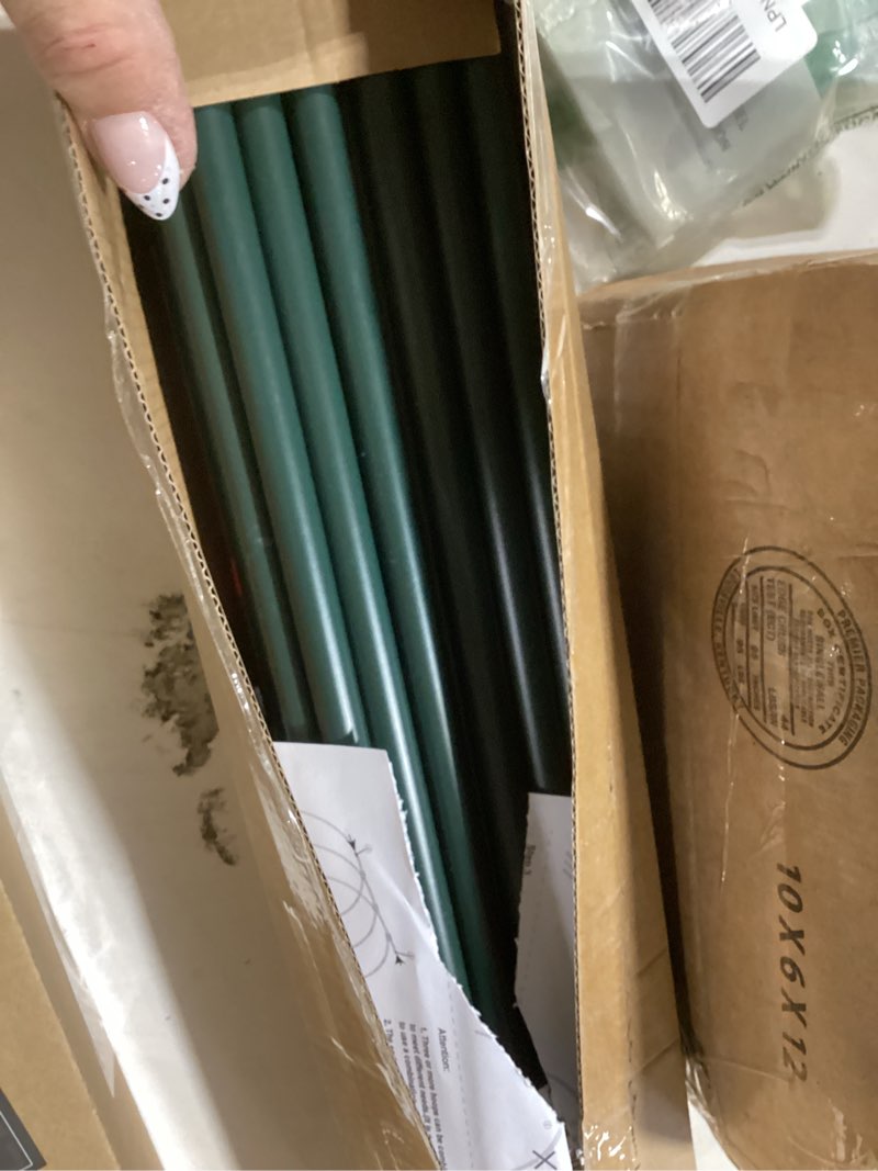 Condition photo showing Good Condition for gardzen garden hoops for raised beds greenhouse hoops, diy kit for row cover garden netting, all season plant protection, 24 pcs 5.7 ft x 6pcs