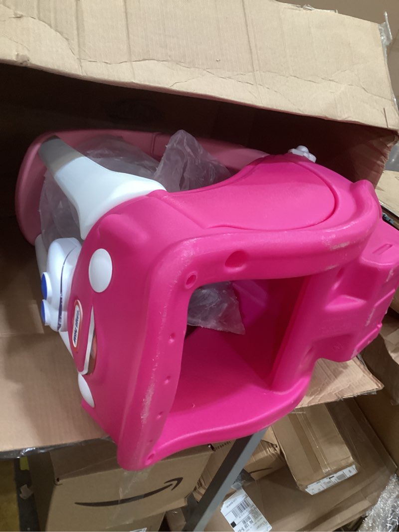 Condition photo showing As Is for little tikes princess cozy coupe ride-on toy - toddler car push and buggy includes working doors, steering wheel, horn, gas cap, ignition switch - for boys and girls active play , magenta